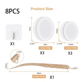 Body Brush Exfoliating Back Bath Brush for Shower Natural Bristle Brush Anti-slip Body Maasage Health Care Tool