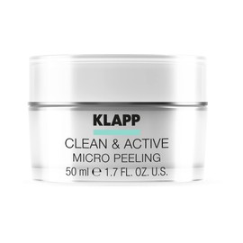 KLAPP Cosmetics - Clean & Active - Micro Peeling - with Natural Abrasive Particles - for a Clear, Fresh Look - 50 ml