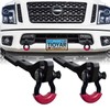 TIOYAR Front Tow Hook Mount Bracket and D-Ring Compatible with