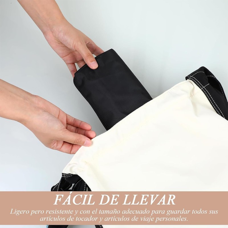 Bolsa de Cosméticos de Viaje,Bolsa de Cosméticos,Negro