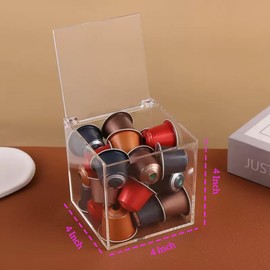 Acrylic Boxes with Hinged Lid Small Lucite Boxes Clear Display Box for Gifts, Weddings, Party Favors, Treats, Candies & Accessories, Plastic Storage Boxes