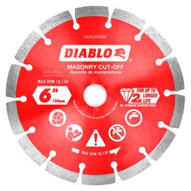 Diablo 6 in. Diamond Segmented Cut-Off Discs for Masonry