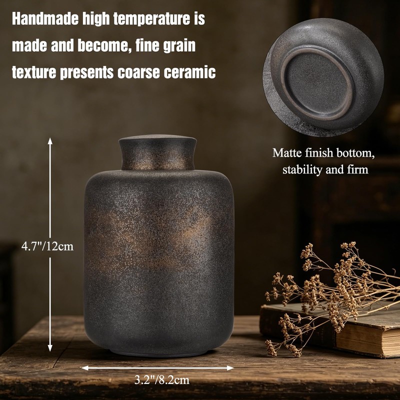 SOITIS Small Urns for Human Ashes Ceramic Decorative Urn Cremation