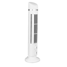 Elprico Tower Fan, 90° Oscillating Tower Fan, Quick Cooling, Quiet Operation, Portable Bladeless Fan with Light for the Office, Home, Bedroom (White)