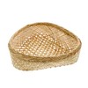 Gatuida Heart-shaped Bamboo Basket Versatile Fruit Container Handmade Stylish Kitchen