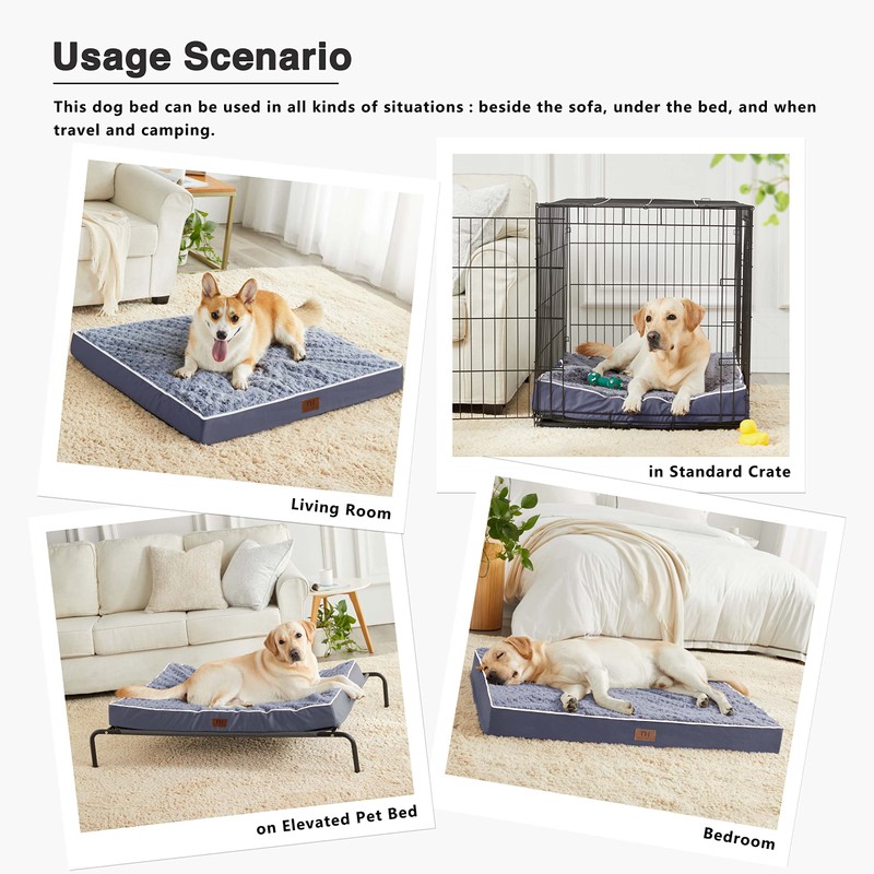 Western Home Large Dog Bed for Large, Jumbo, Medium Dogs,