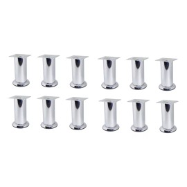 Herrajes Guerrero Pata Para Mueble O Sala 12 Cm De Altura - 12 Piezas