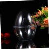 Healeved Present Ornaments 4pcs Easter Egg Bauble Container Clear Fillable