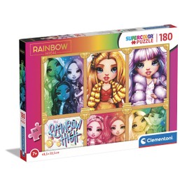 Clementoni - 29777 - Supercolor Puzzle Rainbow High - 180 Pieces - Jigsaw Puzzle For Kids Age 7