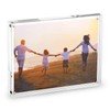HESIN 6"X8"Clear Acrylic Magnet Photo Frame, Double Sided Picture frame