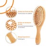 Cepillo De Bambú Madera Natural Biodegradable, Peine para el Cabello