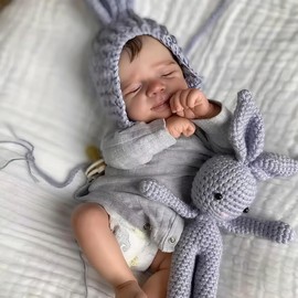 Anano Realistic Baby Doll Newborn Boy 18 Inch Reborn Baby Dolls That Look Real Life Babies Lifelike Babies Doll Silicone Reborn Toddler Babys Dolls Sleeping