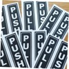 Ciieeo 4pcs Push Pull Door Sign Stickers Decals for Home