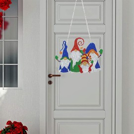 5D Diamond Painting Ornaments, DIY Applique Diamond Christmas Pendant Kit, Christmas Decoration Pendant, Craft, Wall Hanging, Mosaic Art, Door Window Decoration, Ornament