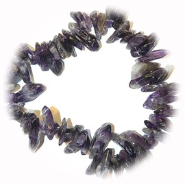 New Purple Amethyst X-Lg 15mm - 22mm Hawaiian Briolette Chip Gemstone Beads for DIY Crafts and Jewelry Making TRE-5107HUNTTT