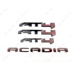 GMC 4PC Gloss Black Red Door Rear Tailgate AT4 Acadia