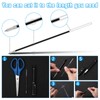 60 Pcs Retractable Pen Refills, 0.7mm Pen Refills Black Ballpoint