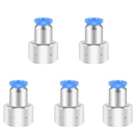 1/8 Female Npt Push to Connect Fittings,CEKER 10MM x 1/8" NPT Female Thread Air Fittings 10MM Quick Connect Air Lines Fittings Pneumatic Tubing Fitting Push in Connector 5Packs