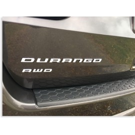 Reflective Concepts Durango Lift Gate Emblem Overlay Decal Sticker - 2011-2024 Dodge Durango - (Color: Gloss White)