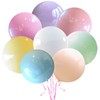 8pcs 36inch Large Pastel Balloons - Big Round Latex Giant