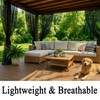 Draphelle Extra Wide Outdoor Curtains Waterproof Black Voile Mesh Screen
