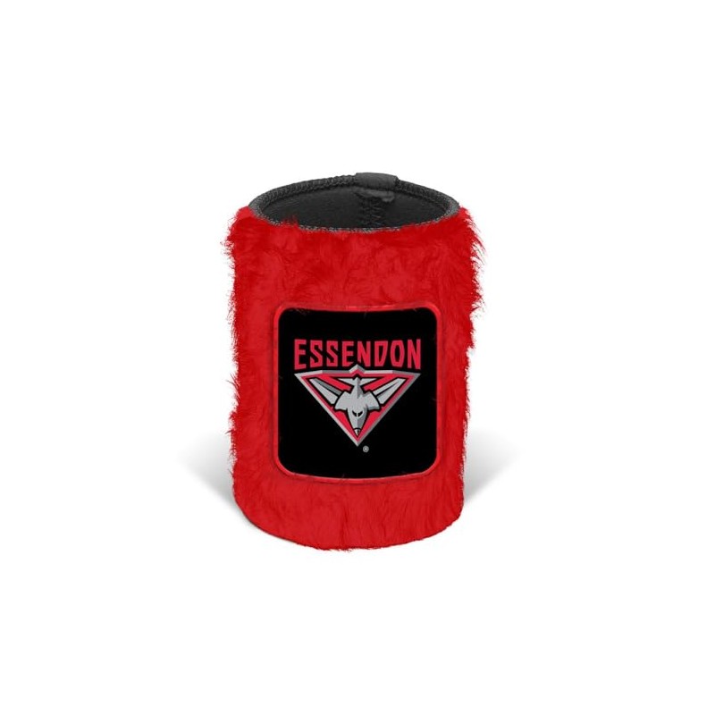 Essendon Bombers AFL Footy Fluffy Can Cooler Stubby Holder