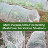 Ultra Fine Garden Netting, 4'x10' Plant Netting Pest Barrier for