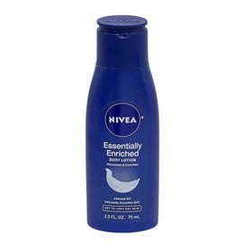 NIVEA 3 Pack Nivea Essentially Enriched Body Lotion 2.5 oz Travel Size Almond Oil