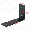 SAYAYO EJW2100B-2P Shelf Bracket, Stainless Steel 90 Degree Multifunctional Metal