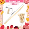 Heavy Duty Bamboo Craft Sticks, Wood Stylus Tools for Scratch,