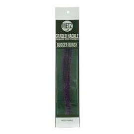 Umpqua Metz Bugger Bunch Hackle Grizzly/Purple