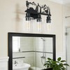 MLGB Rustic Farmhouse 3-Light Bathroom Vanity Light with Bear &