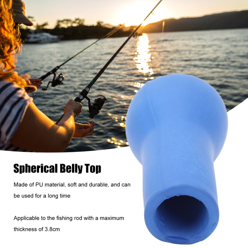 Spherical Belly Top Fishing Rod Holder Pole Support Shock Absorption