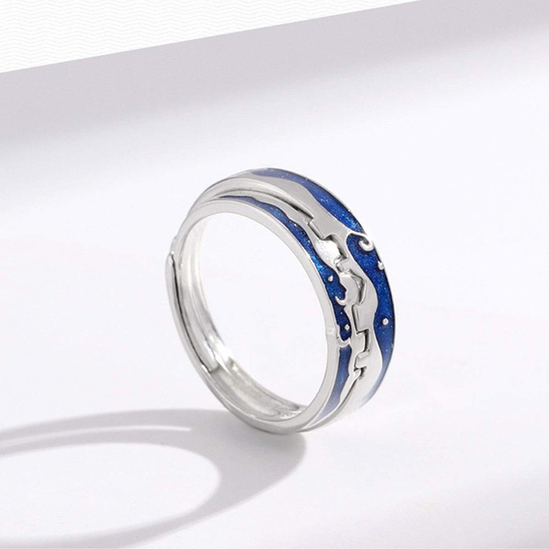 083 Base Pair Ring Set of 2 Free Size 925