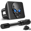 OGYE Metal Skull 3D Emblem Hitch Cover Fits 2" Receivers(with