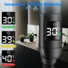 Shower Head, Water-Saving with Temperature Display, with Shower Holder and