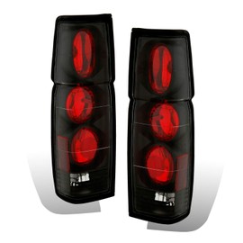 AmeriLite Black Replacement Brake Tail Lights Set For Hardbody D21 - Passenger and Driver Side