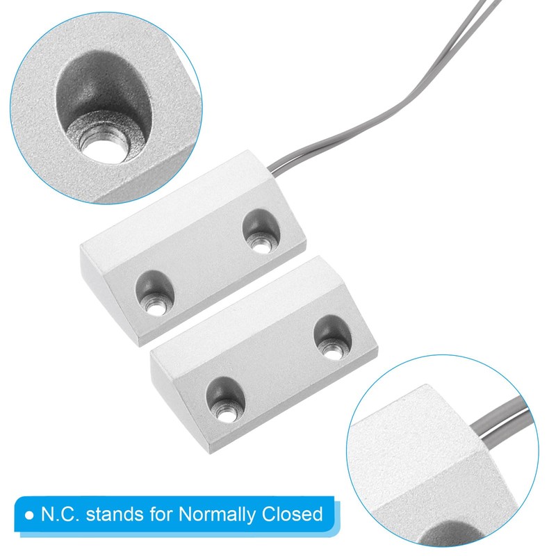 PATIKIL Rolling Door Contact 0-100V/0.5Amp Magnetic Alarm Reed Switch with