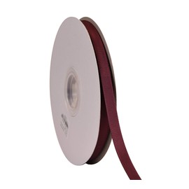 YAMA - Cinta de grogrén sólida, 3/8 pulgadas, 50 yardas por rollo para envolver paquetes de regalo, diseño floral, hacer lazos para el cabello, manualidades, costura, decoración de boda, color burdeos