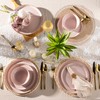 AmorArc Ceramic Dinnerware Sets for 4, 12 Pieces Handpainted Plates