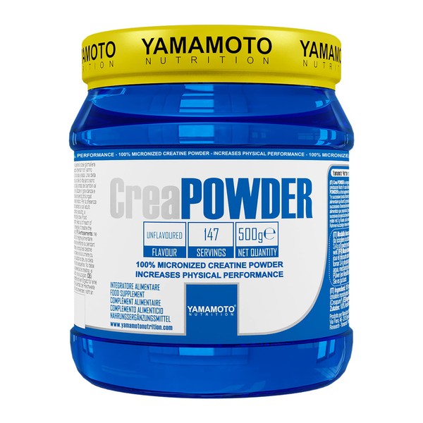 YAMAMOTO CreaPowder 500 g + H2o Prozis Tribute – Creatine Monohydrate, No Gluten No Lactose, 1 Item