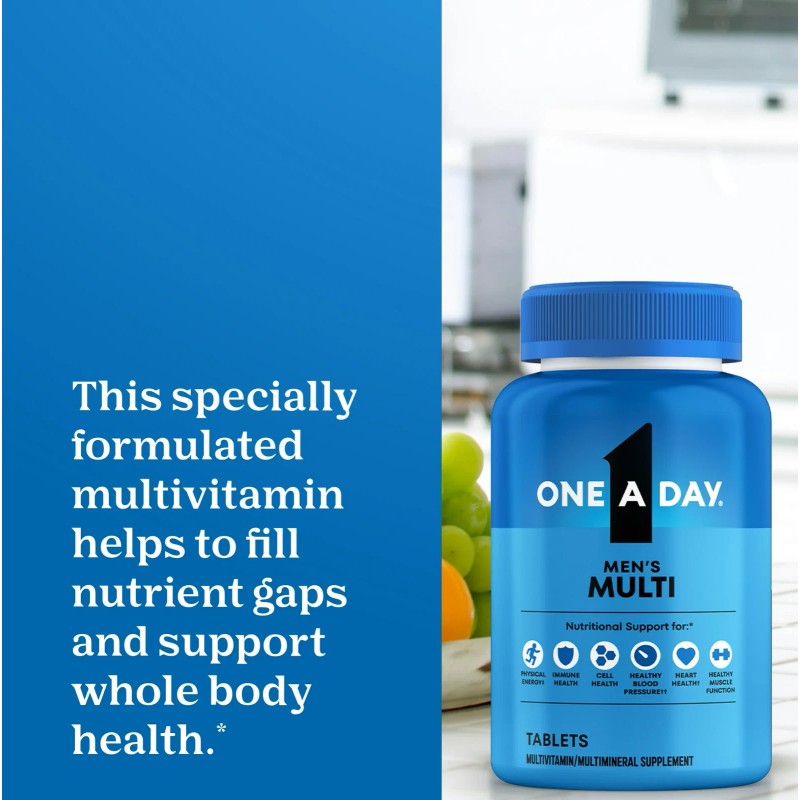 One A Day Men's Multivitamin Tablets, Multivitamins for Men, 60