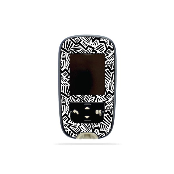 MightySkins Skin Compatible with Accu-Chek Guide - Abstract Black |