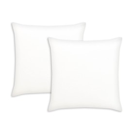 Craftbot 100% Cotton Decorative Throw Pillow Covers (Solid) - Off White - 16"x16"-2 Pack - NO Insert