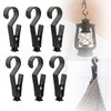 Fokroin Pack of 6 Clothes Pegs, Boot Clips, Tent Clips,