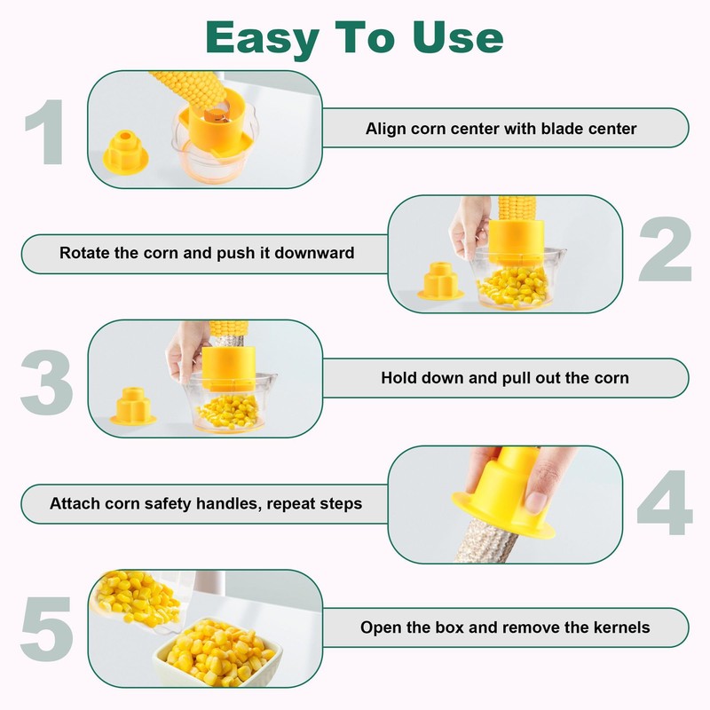 IURRDOP Corn on the Cob Stripper Tool, Corn Sheller -