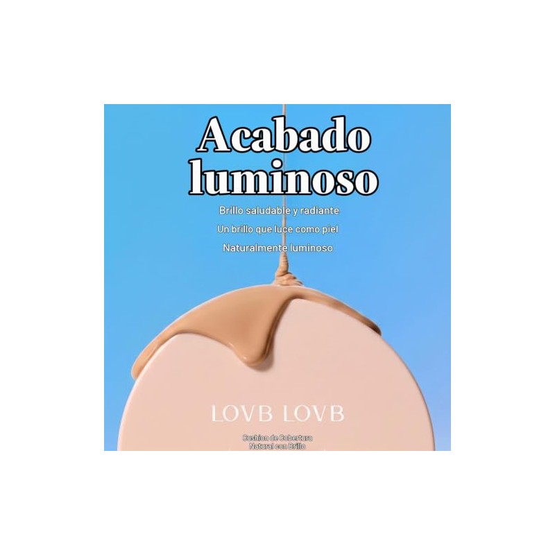 LOVB LOVB- Base de maquillaje Natural Cover Glow Cushion |