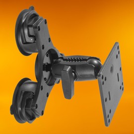 iBOLT VESA 75mm/100mm IncrediBOLT 360 Heavy Duty Triple Suction Cup with VESA 75 x 75 and 100 x 100 Bracket - for Secure and Versatile Monitor mounting
