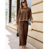 Tanming Women's 2 Piece Outfits Long Sleeve Knit Sweater Top