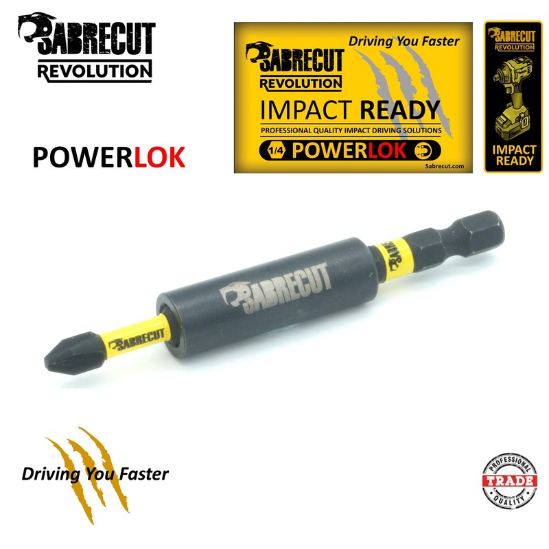 11 Piece SabreCut SCRK5 Magnetic 32mm PH2 Impact Bits and